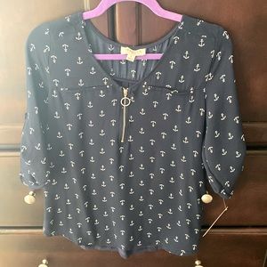*NEW Navy Blue Women Blouse